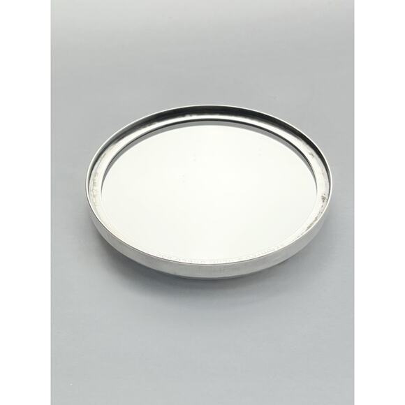 Towle “Old Master” .925 Silver & Glass Round Vanity Powder Trinket Box 3 1/4” - Picture 11 of 12